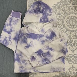 SHEIN Purple and White Kids Hoodie